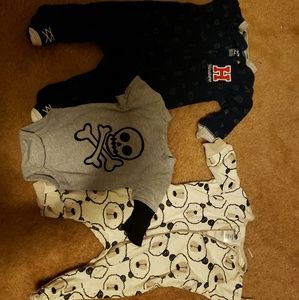 0-3 Months sleepers and onesie.